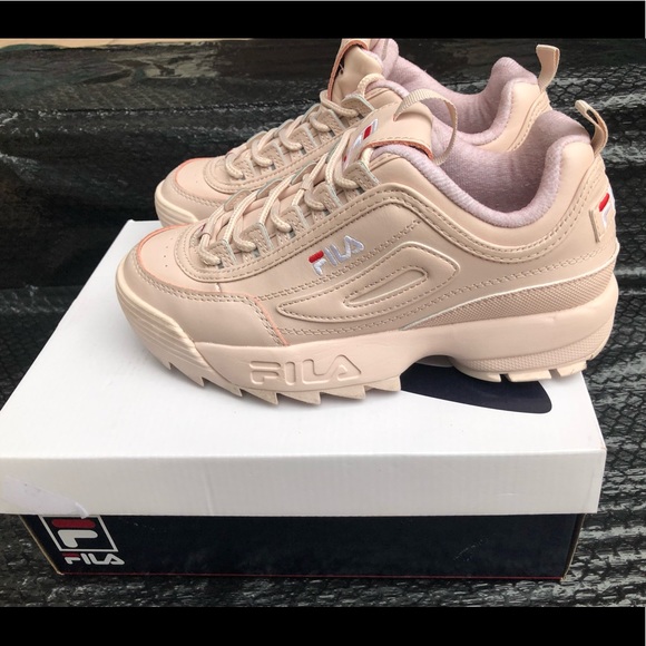 Women’s Fila Disruptor II Premium Shoes Blush Women’s Fila Disruptor II Premium Shoes Blush